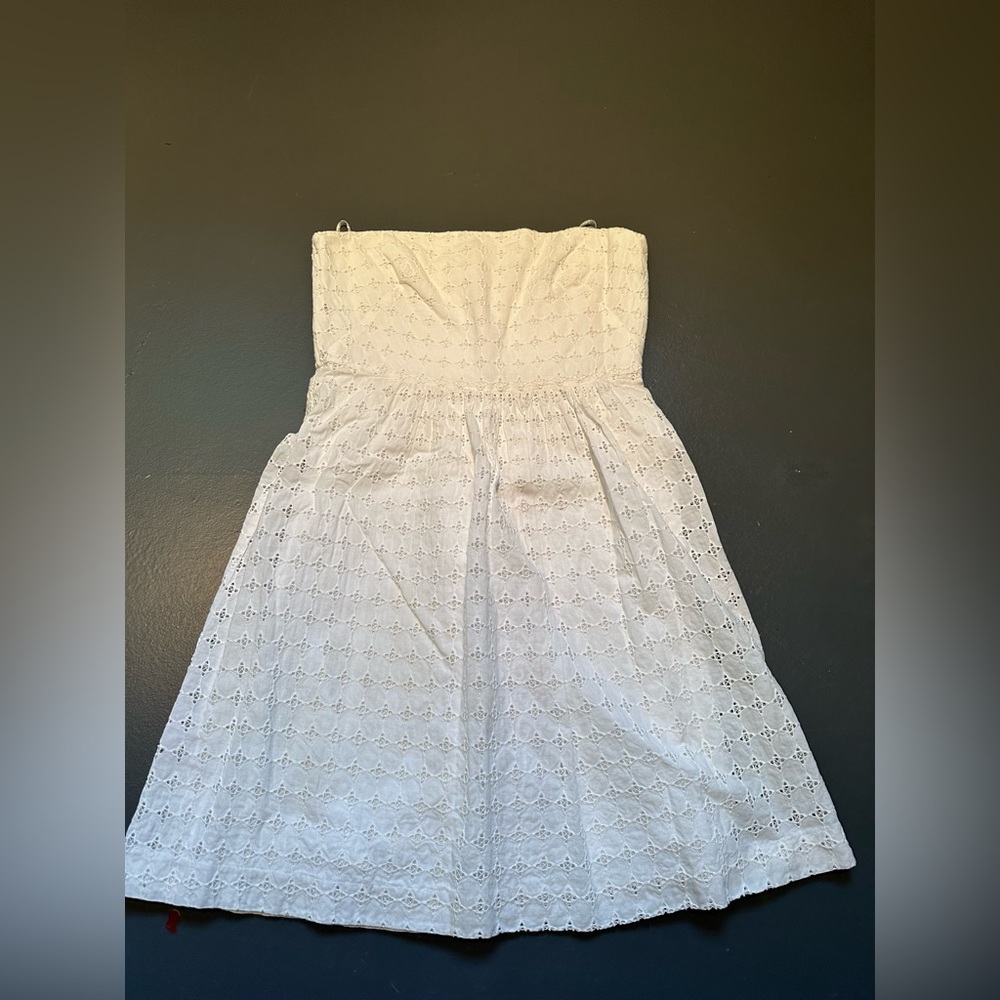 Banana Republic White Eyelet Dress